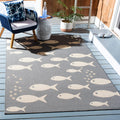 Safavieh Courtyard Collection 4 Square Dark Grey/Beige CY6012 Indoor/Outdoor-Waterproof Easy-Cleaning Patio Backyard Mudroom Ar