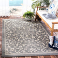 SAFAVIEH Courtyard Collection Accent Rug - 4 x 57, Grey & Natural, Indoor/Outdoor & Washable, Ideal for High Traffic Areas in 