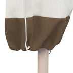 Amazon Basics Outdoor Patio Umbrella Cover, Beige/White, 7' X 23' X 76'