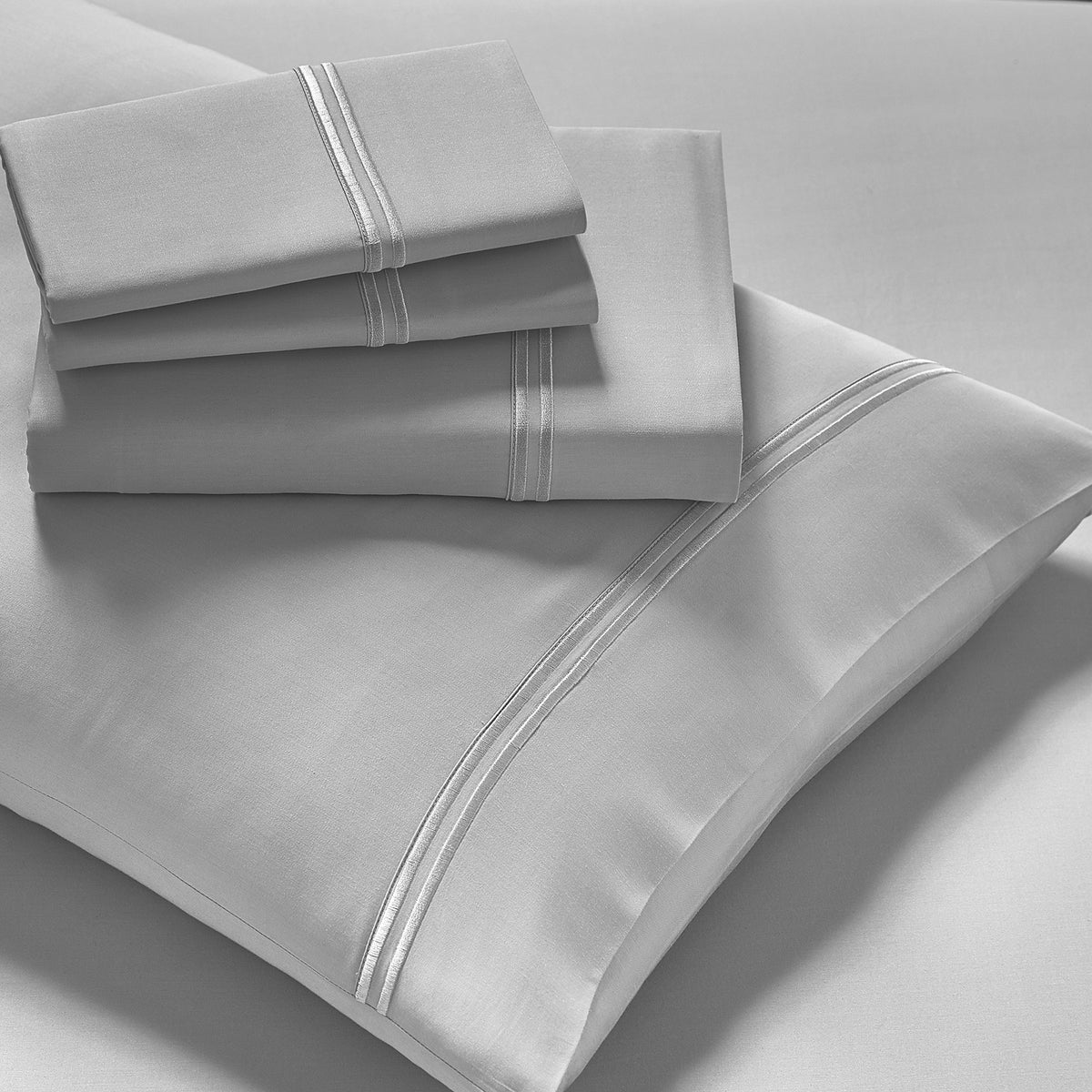 PureCare Elements Modal Sheet Set Featuring Precision-Fit Corners and enveloping Pillowcases, Twin XL, Dove Gray (PCSM-TX-GY)