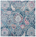 SAFAVIEH Madison Collection Accent Rug - 4 Square, Blue & Grey, Non-Shedding & Easy Care, Ideal for High Traffic Accents in The