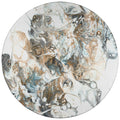 Addison Rugs Karina Akc41 Smoke 8' X 8' Indoor Outdoor Round Rug, Easy Clean, Machine Washable, Non Shedding, Bedroom, Entry, Living Room, Dining Room, Kitchen, Patio Rug