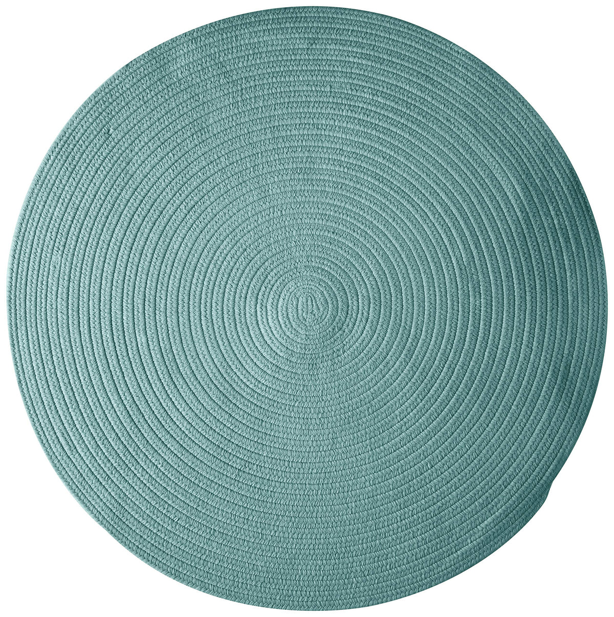 Colonial Mills Bristol Braided Rug, 4X4, Teal