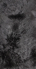 HomeRoots 2' X 3' Black New Zealand Natural Sheepskin Rug
