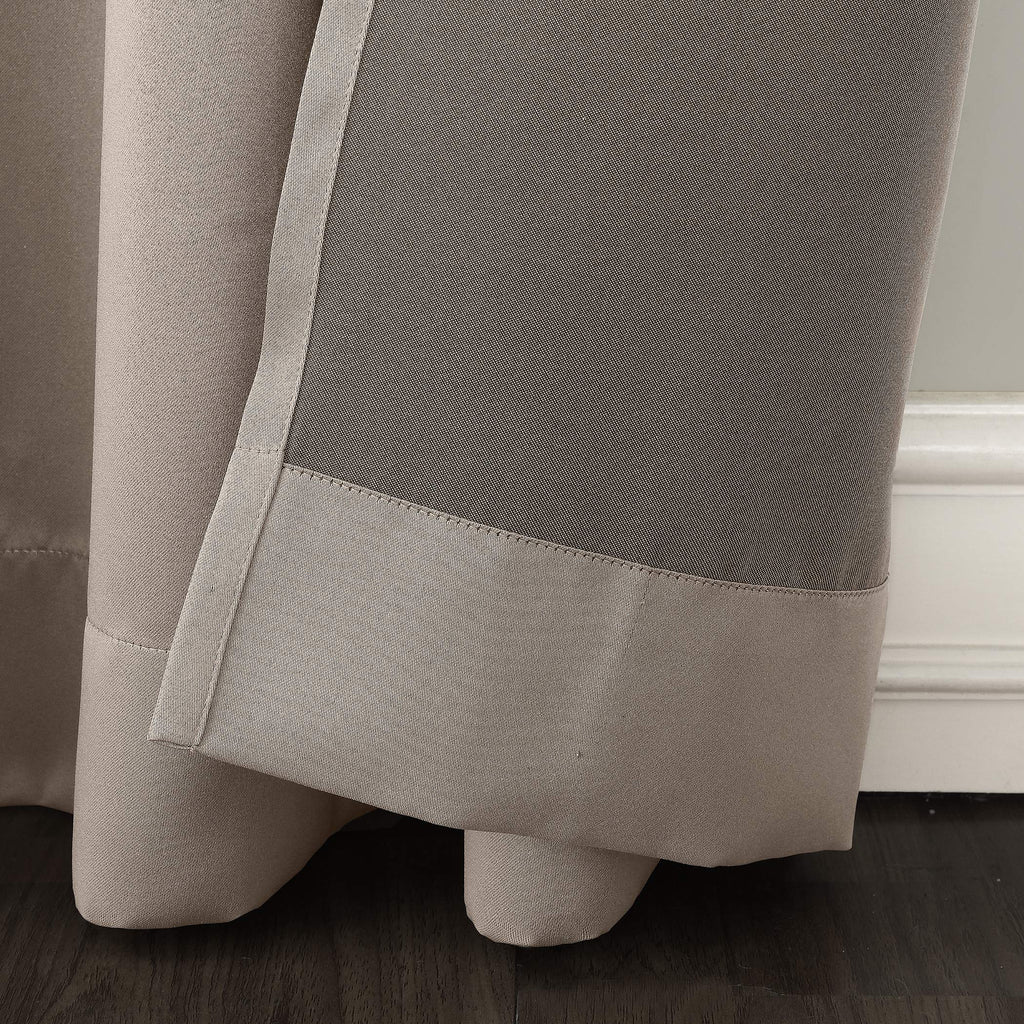 Sun Zero Becca Energy Efficient Grommet Curtain Panel, 40'' X 95'', Stone