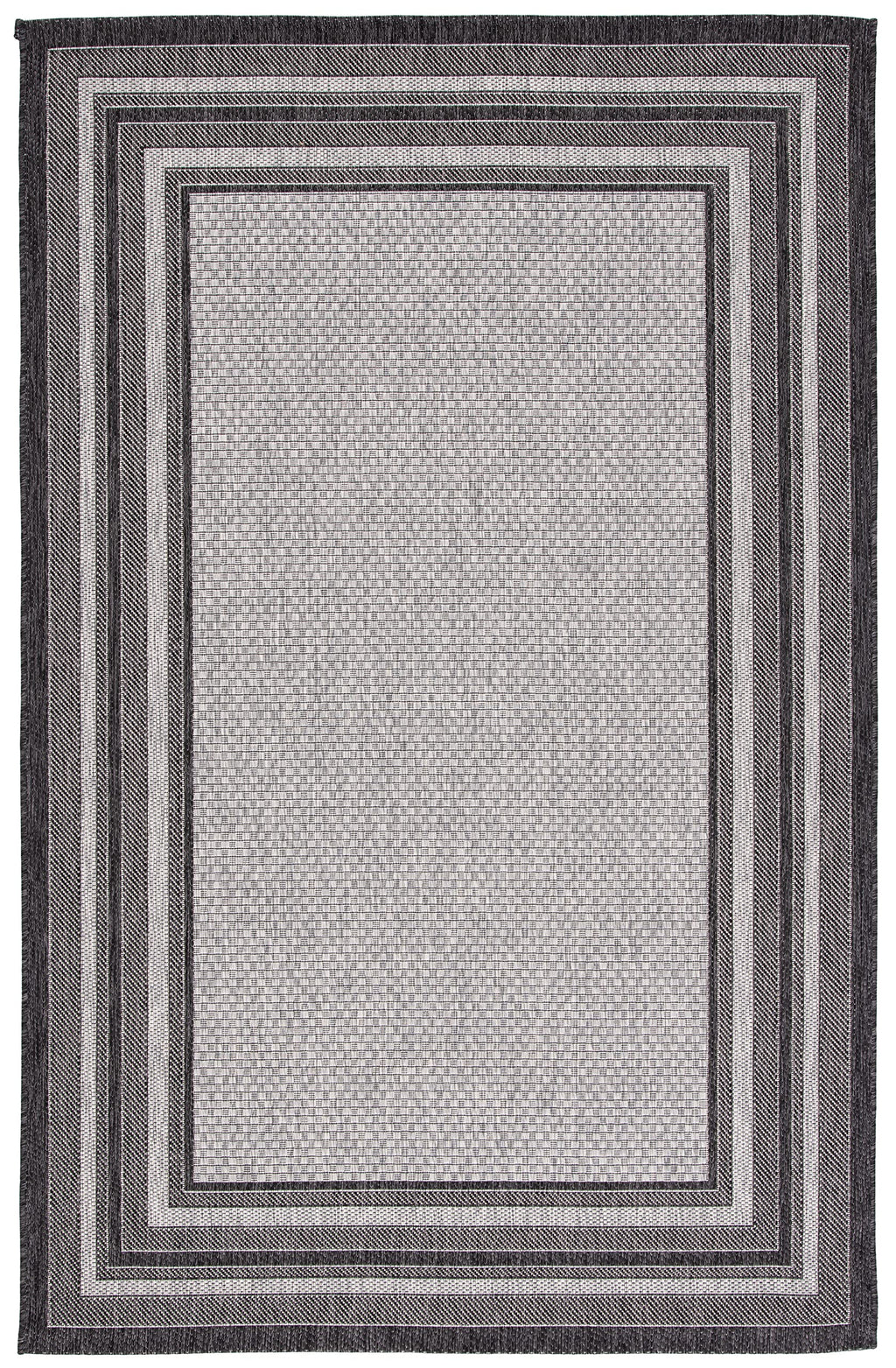 Safavieh Courtyard Collection 6'7' X 9'6' Light Grey/Black Cy8475 Indoor-Outdoor Waterproof Easy-Cleaning Patio Backyard Mudroom Area-Rug