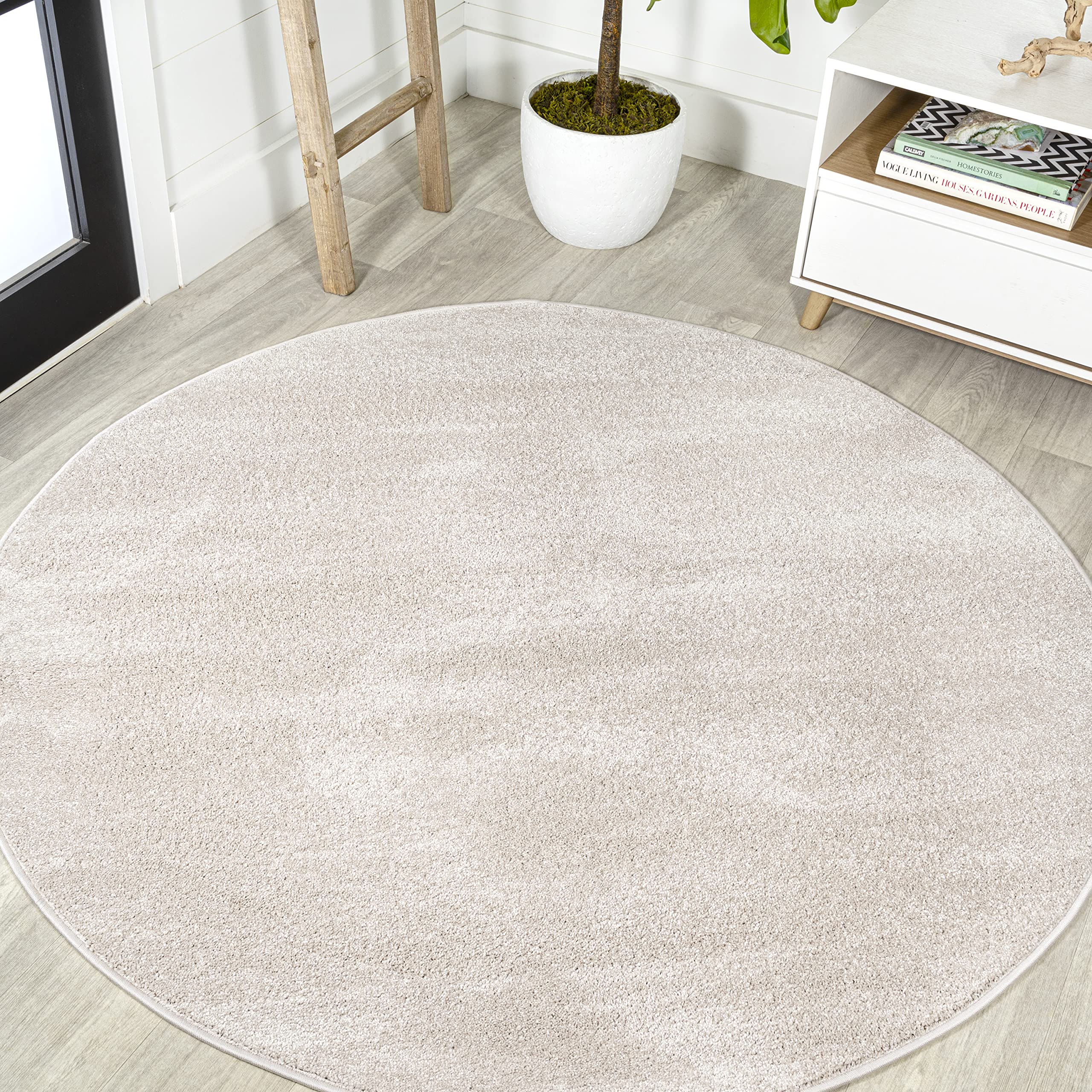 JONATHAN Y SEU100D-6R Haze Solid Low-Pile Indoor Area Rug, Coastal, Bohemian, Minimalist, Classic, Casual for Bedroom,Kitchen,Li