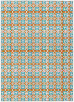 Dalyn Rugs Marlo MO1 Orange 10' x 14' Indoor Outdoor Area Rug, Easy Clean, Machine Washable, Non Shedding, Bedroom, Living Room,