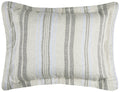 Rizzy Home | BT4229 | King Sham | 20"x36" Gray/Blue/Neutral Stripe