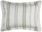 Rizzy Home | BT4229 | King Sham | 20"x36" Gray/Blue/Neutral Stripe