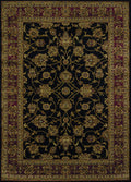 United Weavers Of America Reza Area Rug, 710 Inch  X 106 Inch , Black
