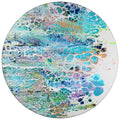 Addison Rugs Karina Akc50 Mermaid 8' X 8' Indoor Outdoor Round Rug, Easy Clean, Machine Washable, Non Shedding, Bedroom, Entry, Living Room, Dining Room, Kitchen, Patio Rug