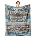 Wisegem Son Gifts From Mom - To My Son Blanket 60'X50' - Gifts For Grown Son From Mother - Gifts For Son - Son Gifts From Moth