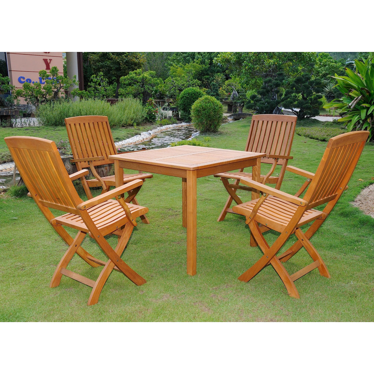 International Caravan Furniture Royal Tahiti Benevente 5-Piece Dining Group