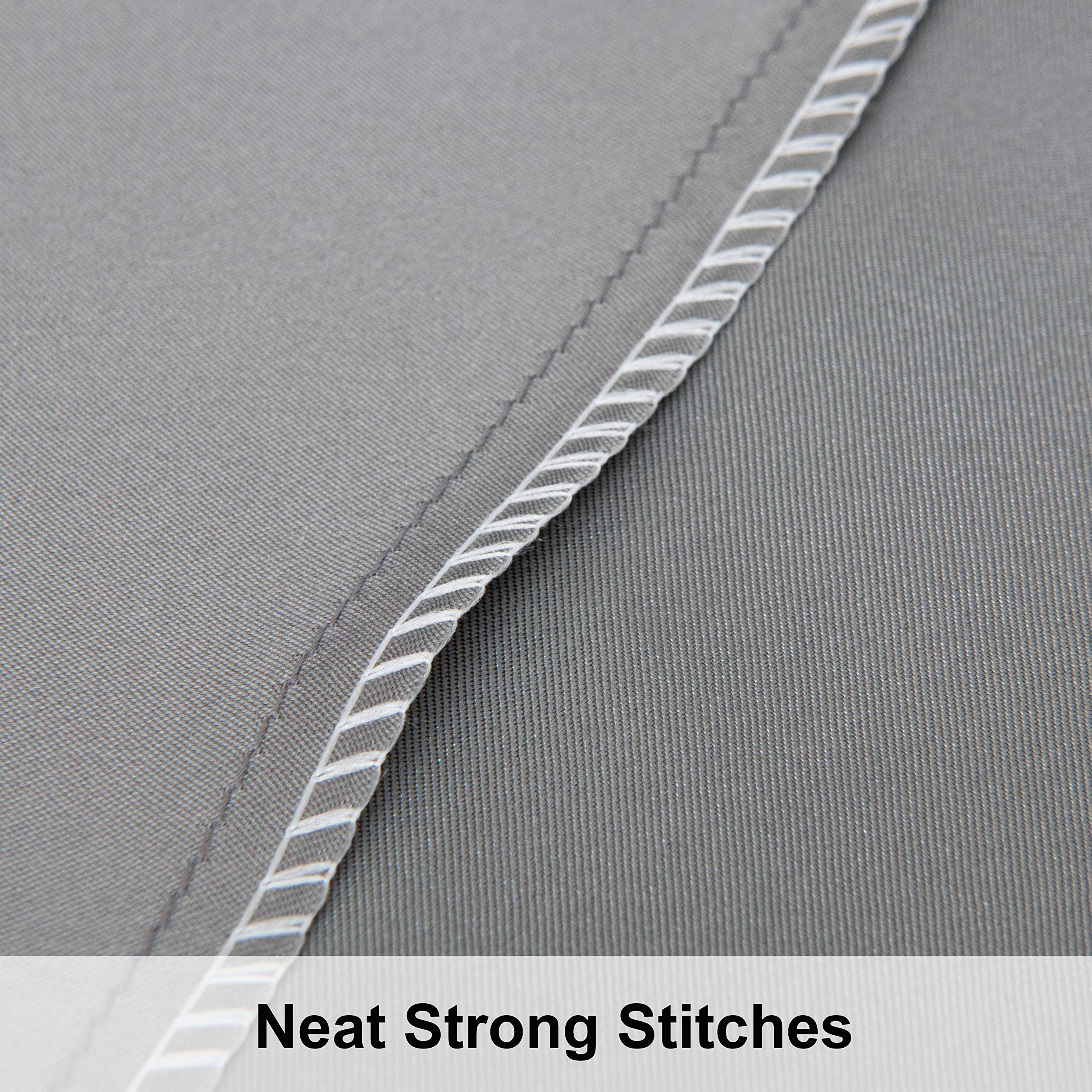 Ntbay 2 Pack Satin Standard Pillowcases For Hair And Skin, Luxurious And Silky Pillow Cases With Envelope Closure, 20X26 Inches, Grey