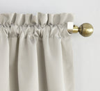 Sun Zero Easton Energy Saving Blackout Rod Pocket Curtain Panel, 40' X 84', Pearl