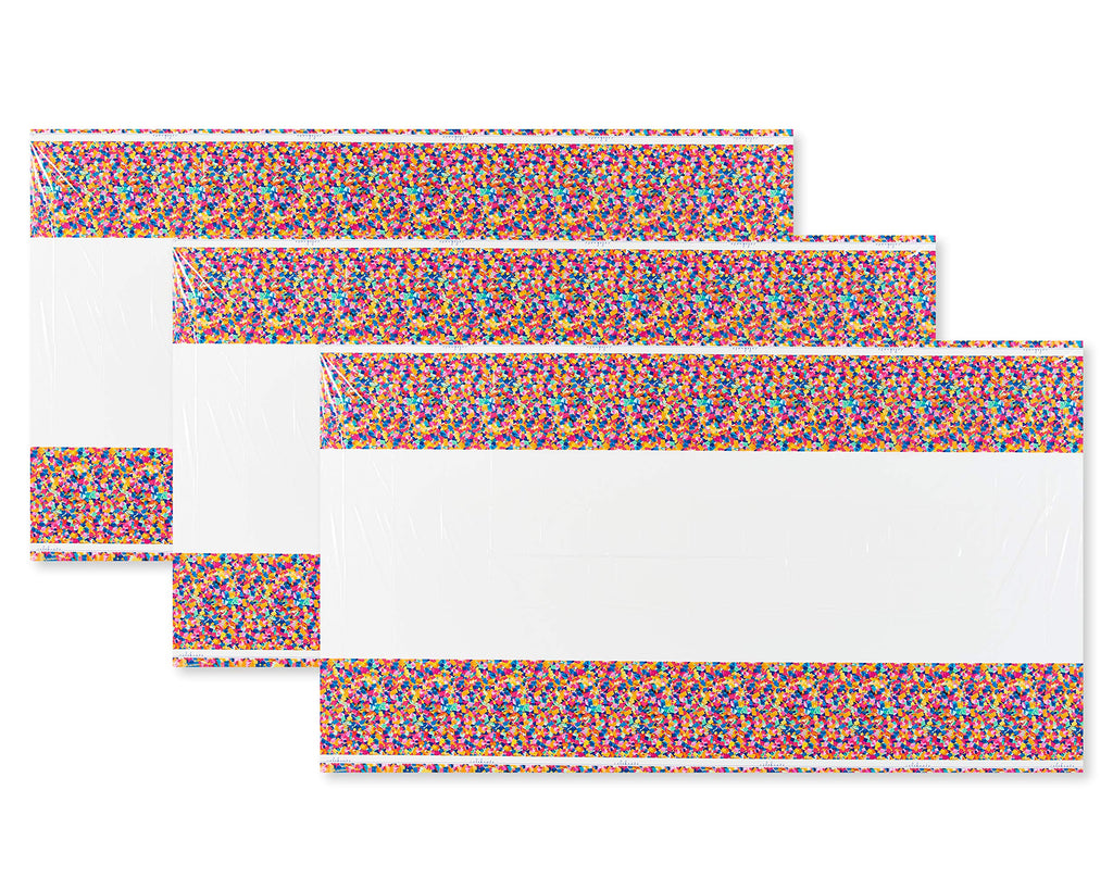 American Greetings Confetti Birthday Party Supplies, Plastic Table Cover (3-Count)