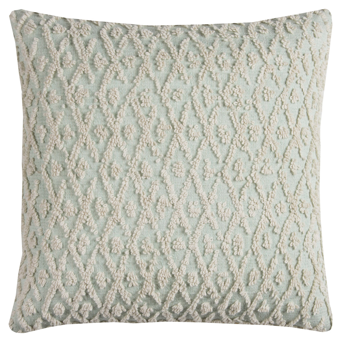 Rizzy Home | T11186 | Down Fill Decorative Pillow | 20&quot;x20&quot; Neutral/White/