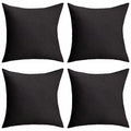 Home Brilliant Waterproof Pillows Black Outdoor Pillow Covers Halloween Decorative Throw Pillow Cases 20X20 Inches, 50 X 50Cm, S