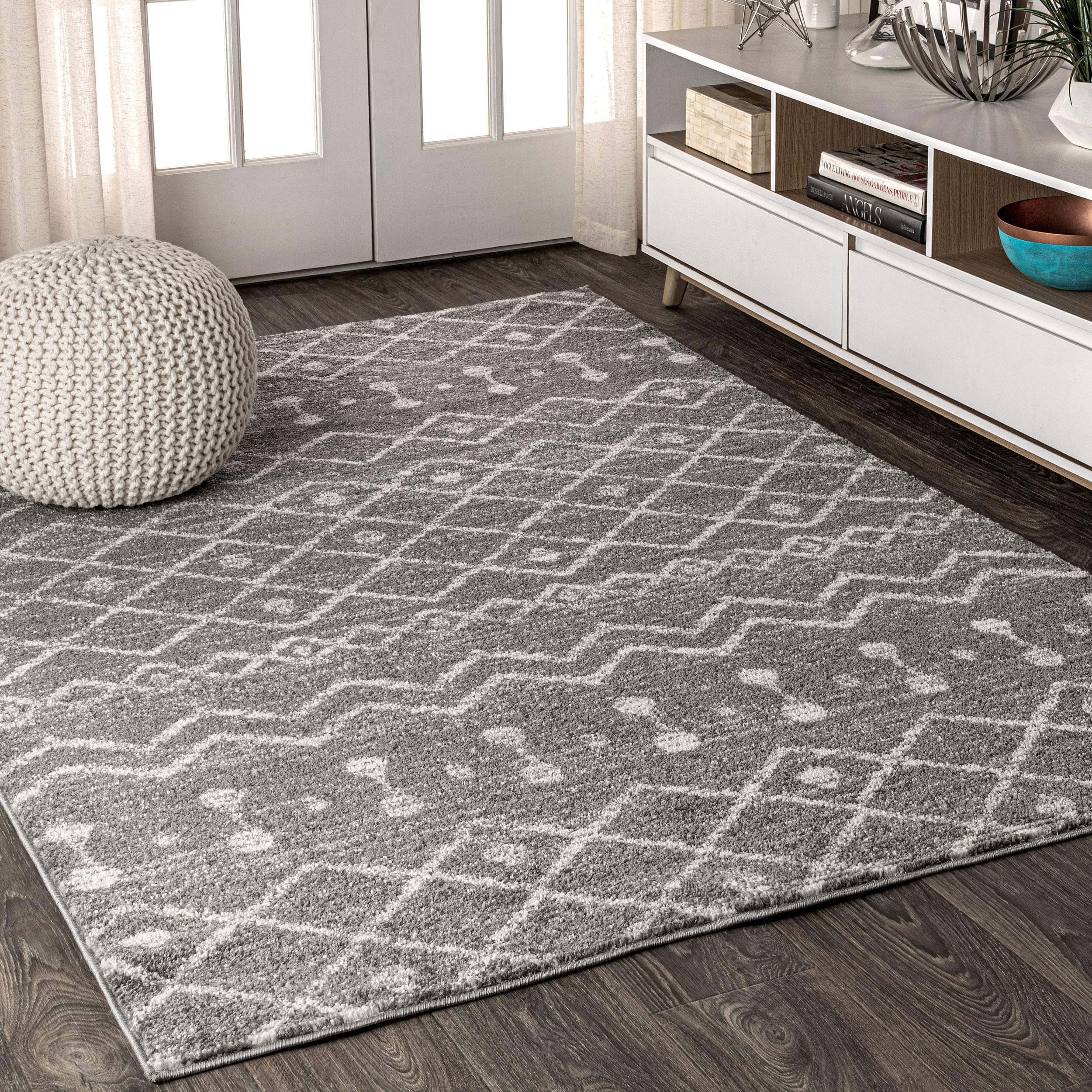 JONATHAN Y MOH208C-4 Aksil Moroccan Beni Souk Indoor Farmhouse Area-Rug Bohemian Minimalistic Geometric Easy-Cleaning Bedroom Ki