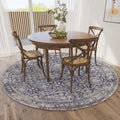 Dalyn Rugs Jericho Jc3 Violet 4' X 4' Rectangle Soft Round Rug, Easy Clean, Non Shedding, Bedroom, Entry, Living Room, Dining Room, Kitchen Rug