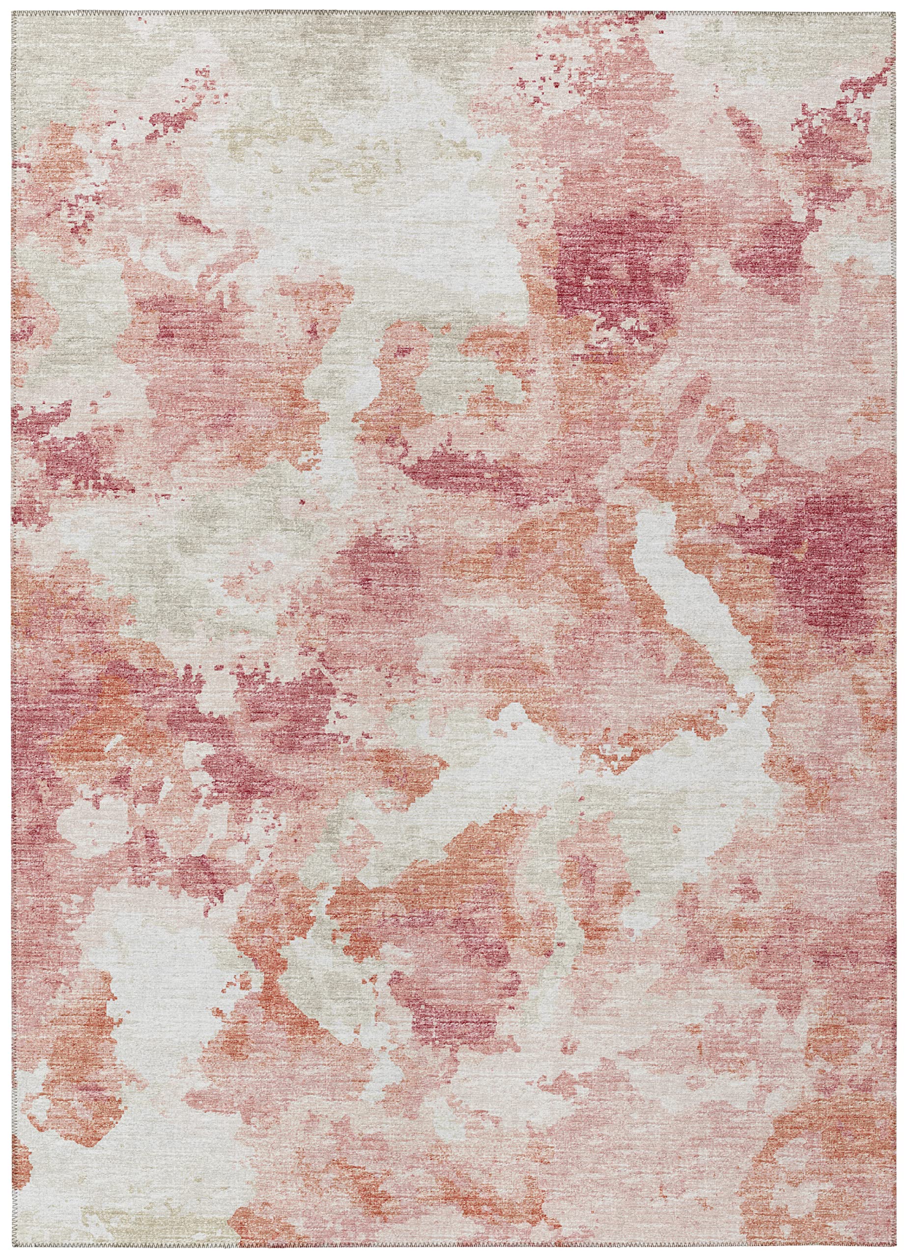 Addison Rugs Indoor/Outdoor Accord Aac32 Pink Washable 8' X 10' Indoor Outdoor Area Rug, Easy Clean, Machine Washable, Non Shedding, Bedroom, Living Room, Dining Room, Kitchen, Patio Rug