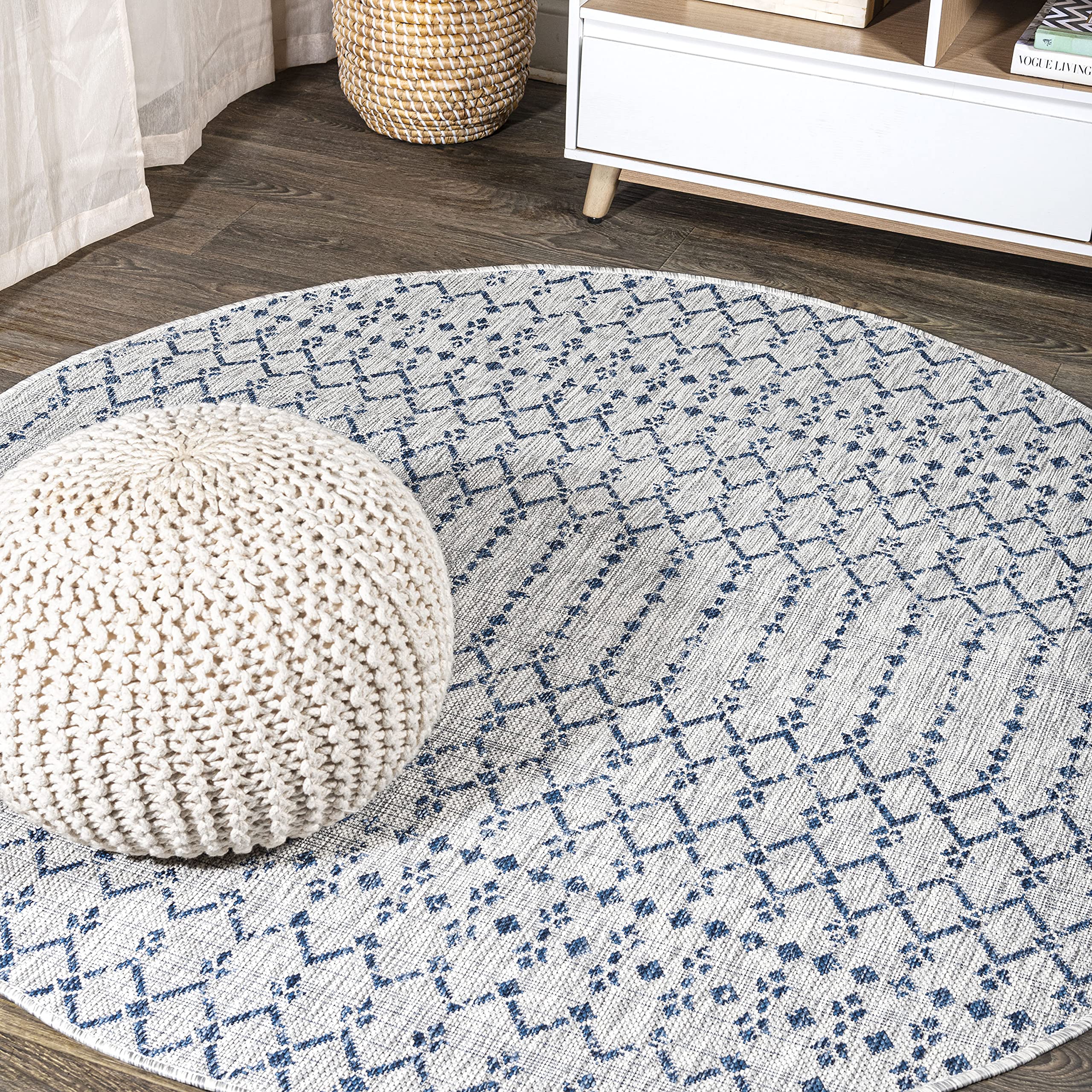 Jonathan Y Smb108A-3R Ourika Moroccan Geometric Textured Weave Indoor/Outdoor Area Rug, Bohemian, Scandinavian For Bedroom, Kitc