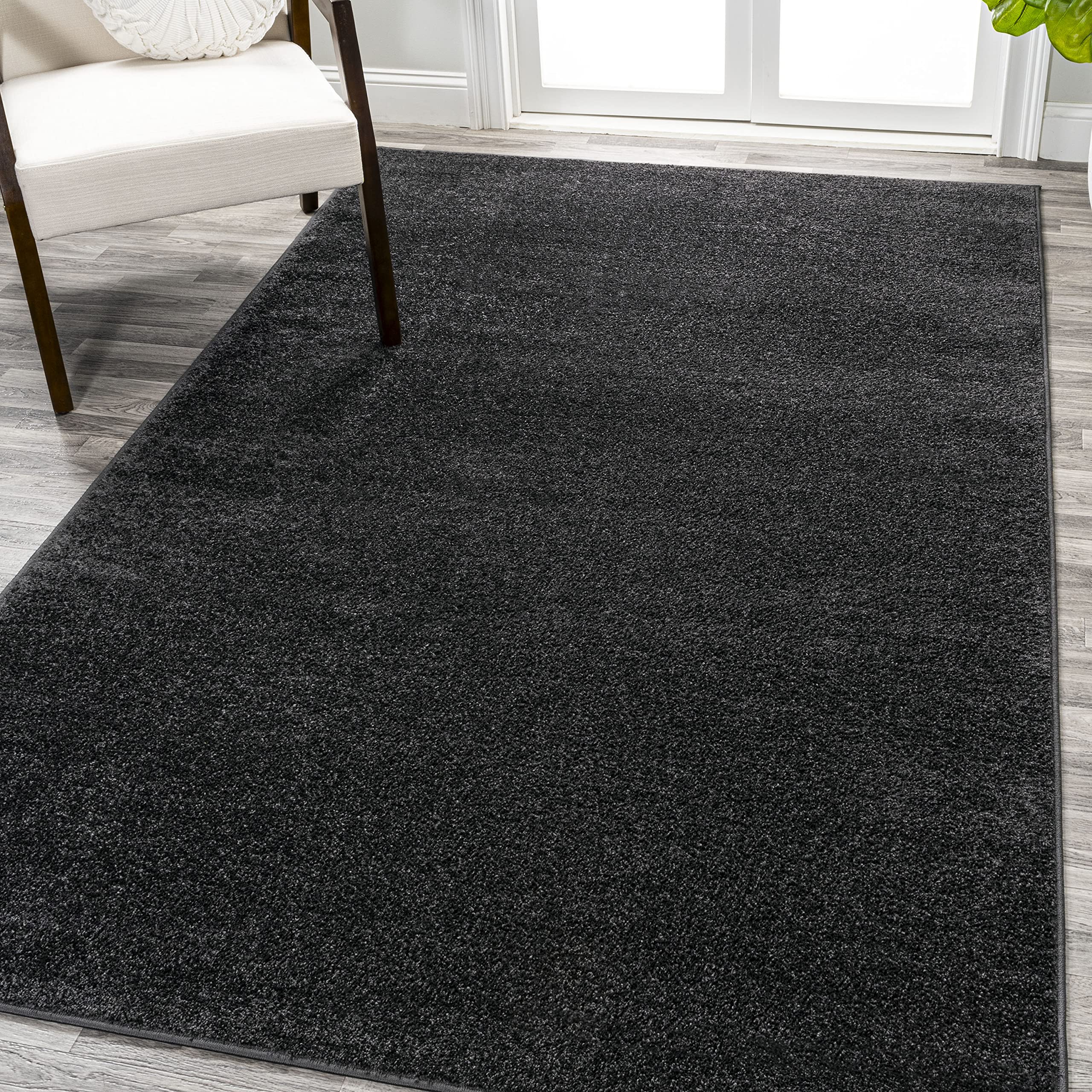 JONATHAN Y SEU100I-4 Haze Solid Low-Pile Indoor Area-Rug Casual Contemporary Solid Traditional Easy-Cleaning Bedroom Kitchen Liv