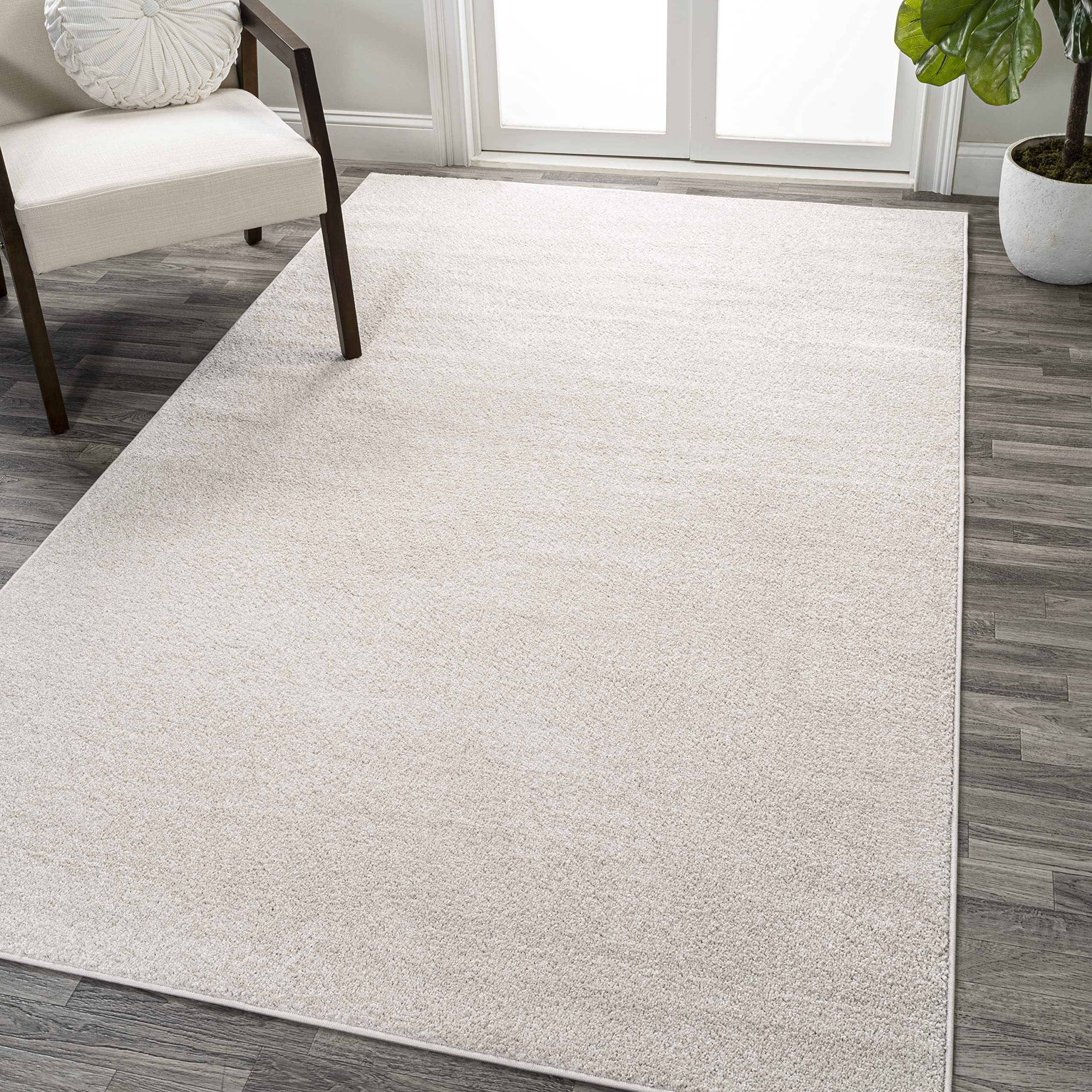 JONATHAN Y SEU100D-8 Haze Solid Low-Pile Indoor Area-Rug Casual Contemporary Solid Traditional Easy-Washing Bedroom Kitchen Livi