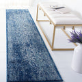 SAFAVIEH Evoke Collection Runner Rug - 22 x 9, Navy & Ivory, Oriental Distressed Design, Non-Shedding & Easy Care, Ideal for H