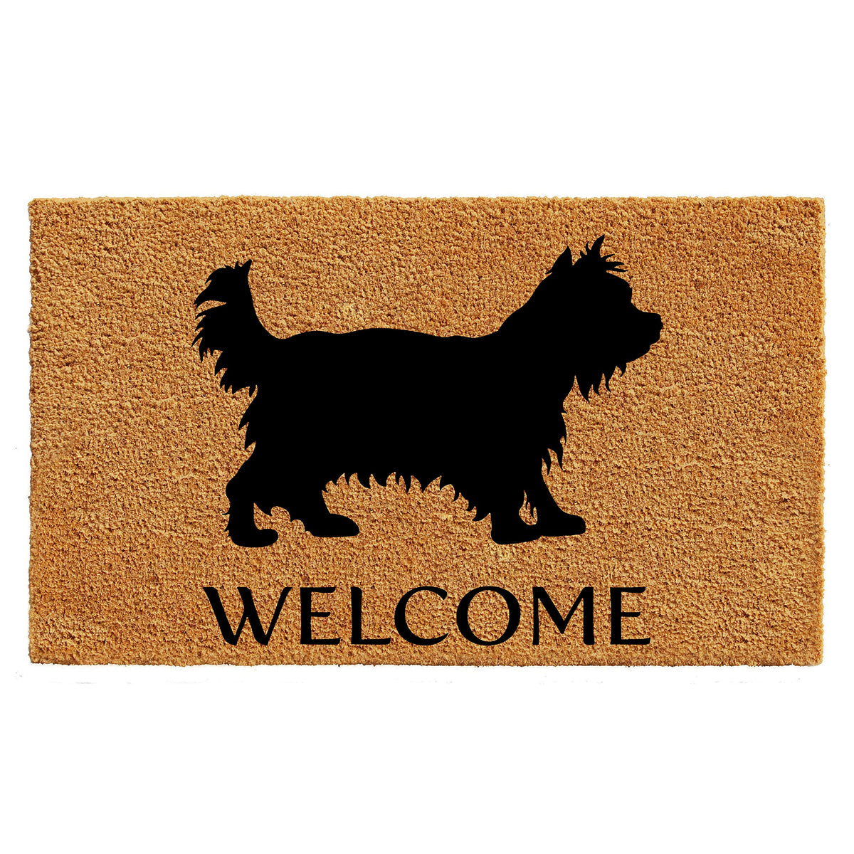 Calloway Mills Az105572436 Yorkshire Terrier Doormat, 24' X 36', Natural/Black