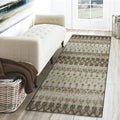 Dalyn Rugs Brisbane Br1 Tribal Trellis Mocha 2'3" X 7'6"