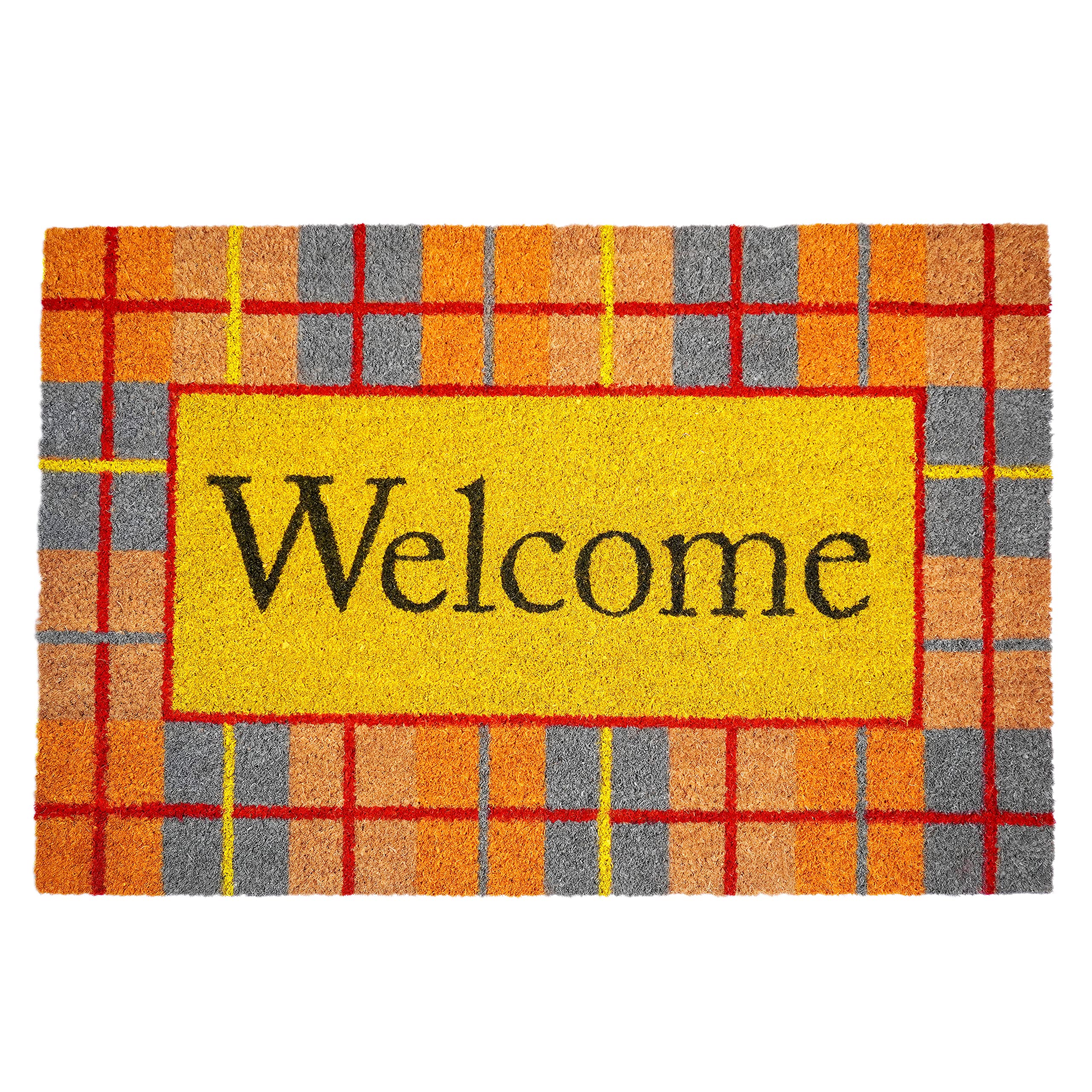 Calloway Mills Fall Plaid Doormat (Multi, 24' X 36' X 0.60')