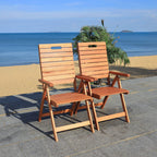 Safavieh Outdoor Collection Rence Natural Brown Folding Chairs (Set Of 2)