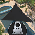Amgo 31' X 35' X 46.75' Black Triangle Super Ring Sun Shade Sail Order To Make Upf50+ Agsrt Canopy Awning Shades For Patio, 98%