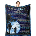 Wisegem Dad Gifts From Daughter - Dad Blanket From Daughter 60'X50' - Birthday Gifts For Daddy - Gifts For Dad Who Wants Nothi