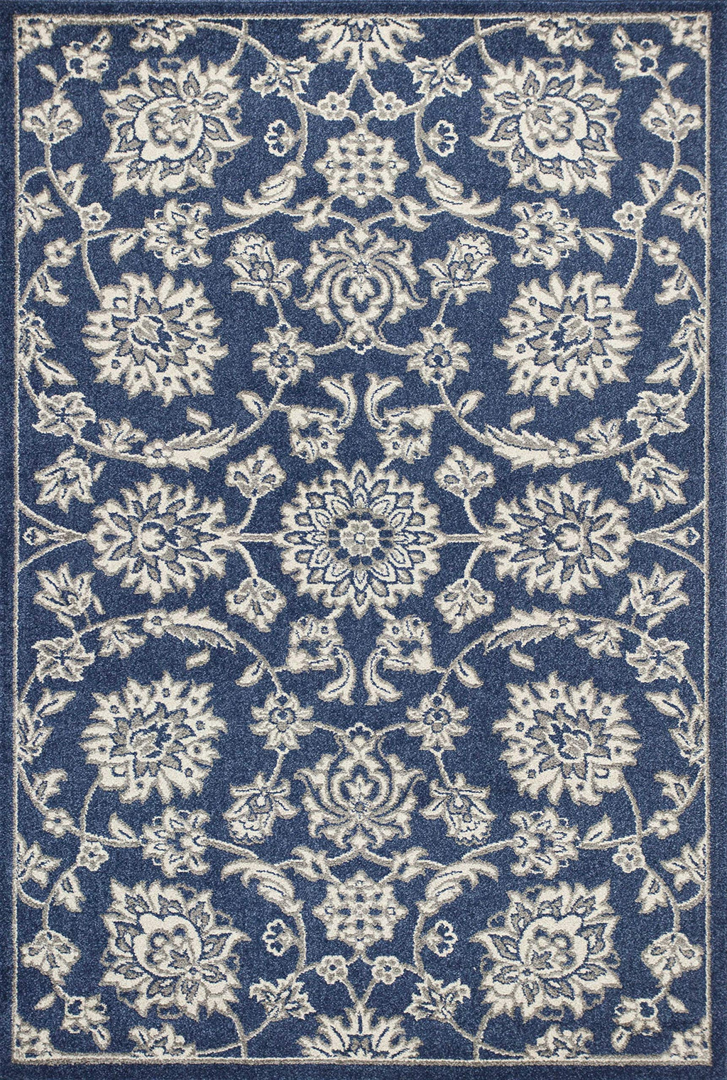 HomeRoots Decor 5'3' x 7'7' UV-Treated Polypropelene Denim Area Rug