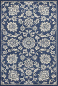 HomeRoots Decor 5'3' x 7'7' UV-Treated Polypropelene Denim Area Rug