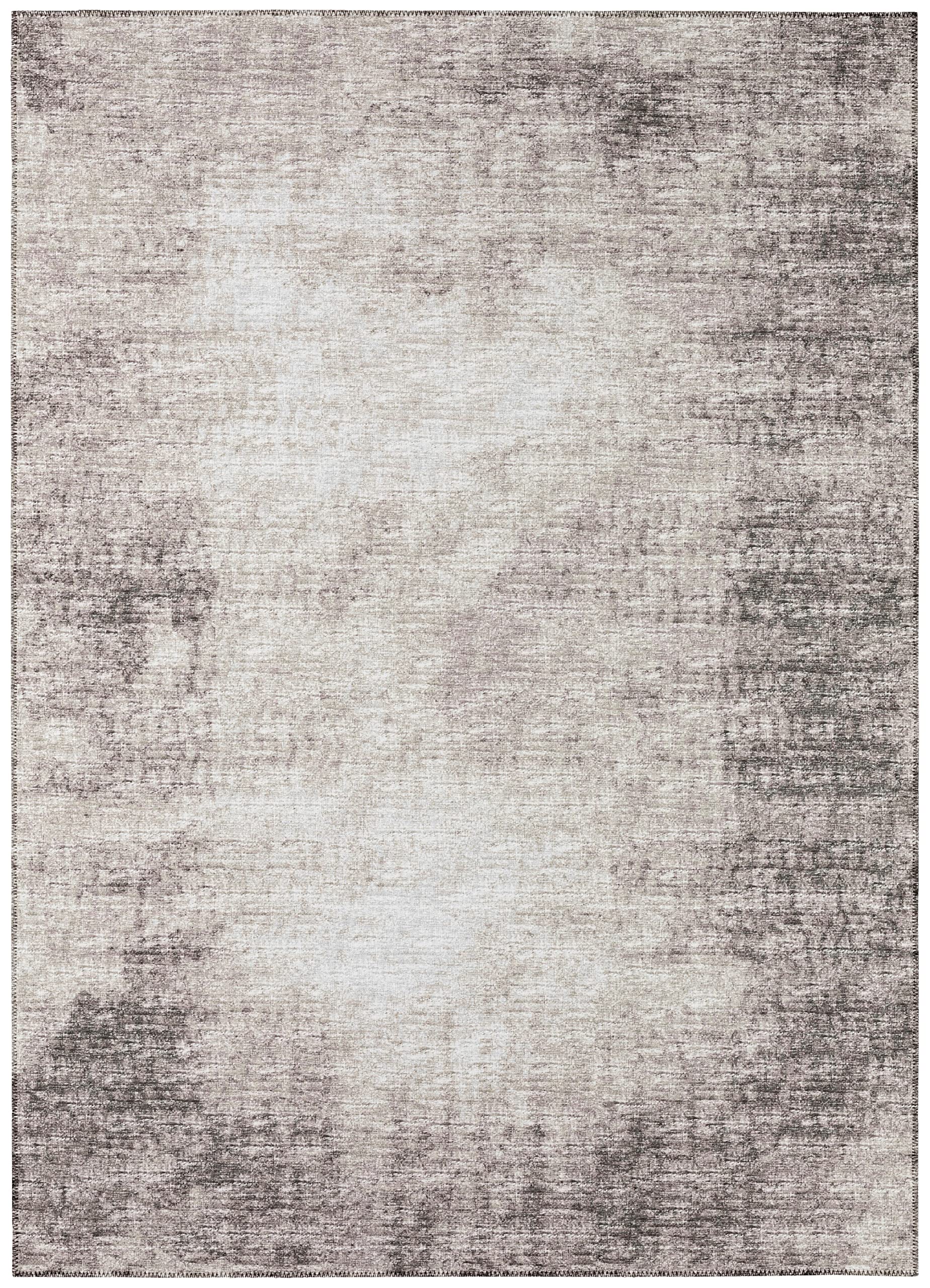 Addison Rugs Rylee Ary31 Brown Washable 5' X 7'6" Indoor Outdoor Area Rug, Easy Clean, Machine Washable, Non Shedding, Bedroom, Entry, Living Room, Dining Room, Kitchen, Patio Rug