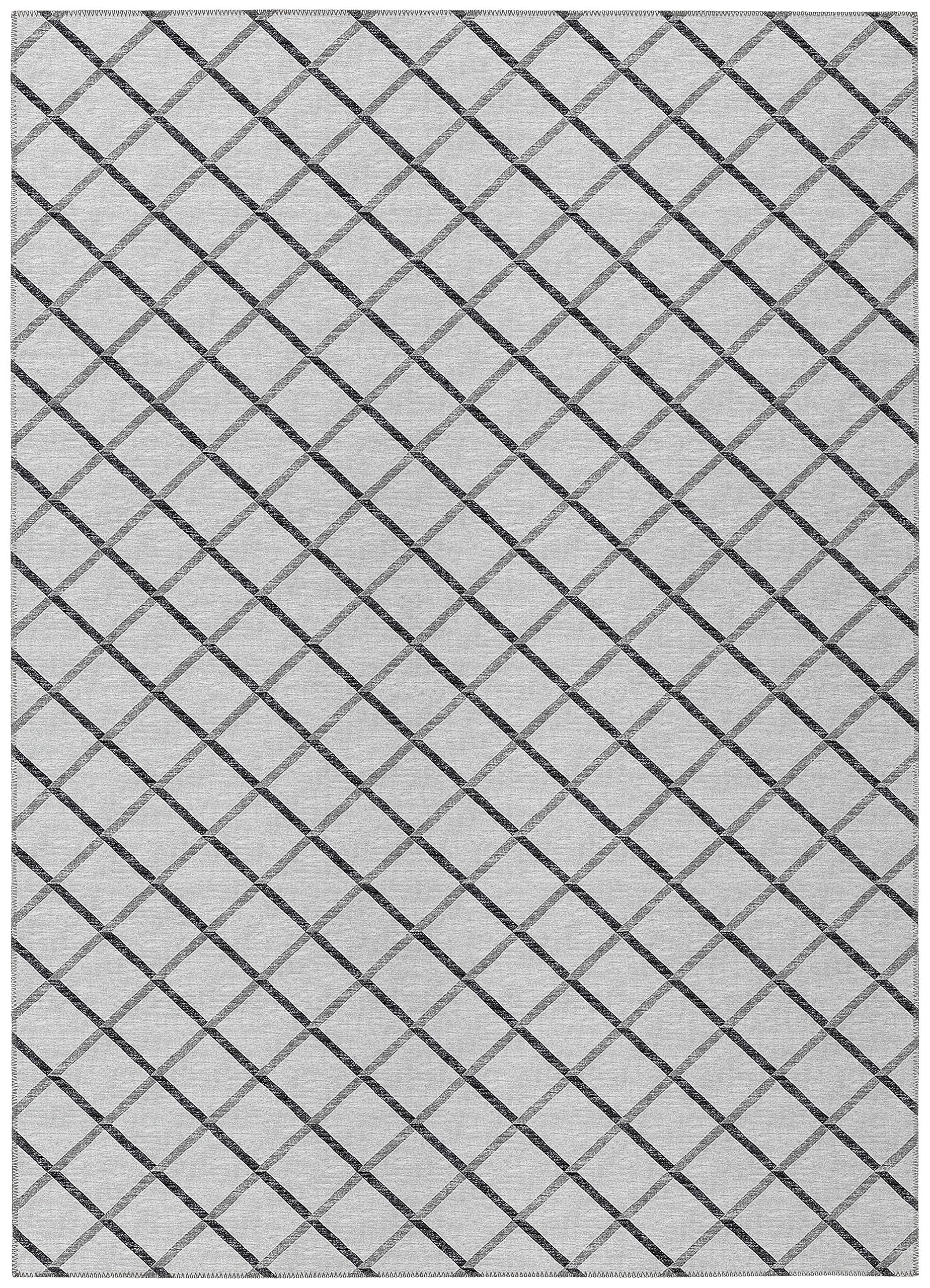Dalyn Rugs York Yo1 Grey 8' X 10' Indoor Outdoor Area Rug, Easy Clean, Machine Washable, Non Shedding, Bedroom, Living Room, Dining Room, Kitchen, Patio Rug