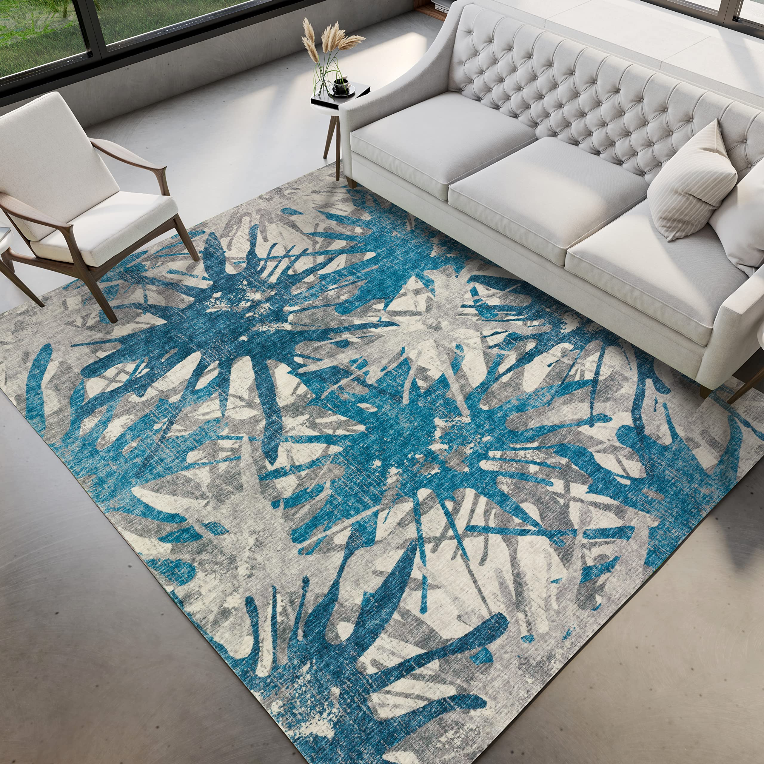 Dalyn Rugs Brisbane Br6 Dynamic Color Splash Cobalt 5' X 7'6&quot;