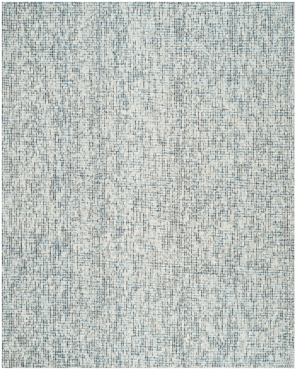 Safavieh Abstract Collection Area Rug - 5' X 8', Blue & Charcoal, Handmade Wool, Ideal For High Traffic Areas In Living Room, Be