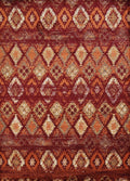 United Weavers Of America Bridges Indoor Rug 110 Inch  X 72 Inch  Crimson