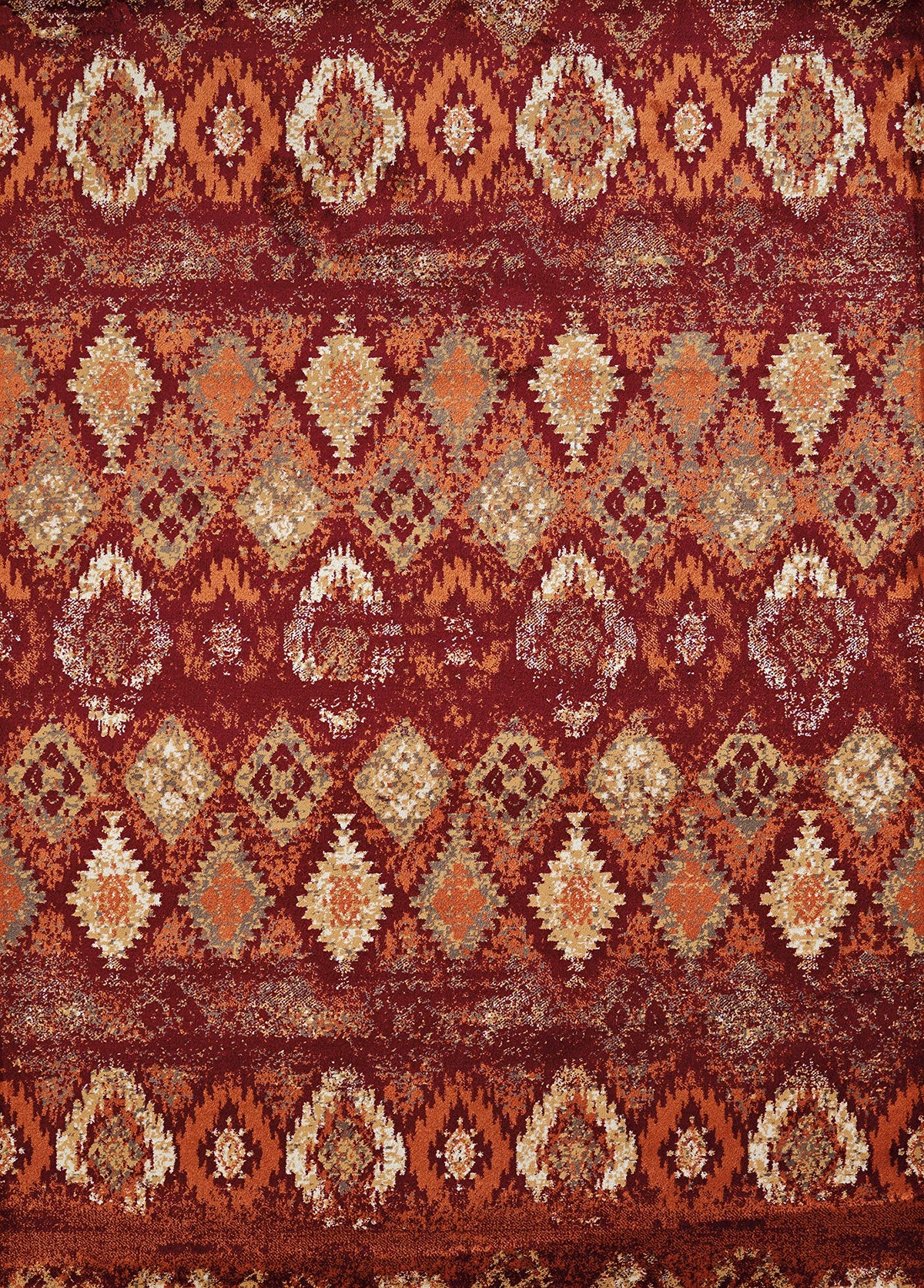 United Weavers Of America Bridges Indoor Rug 110 Inch  X 72 Inch  Crimson