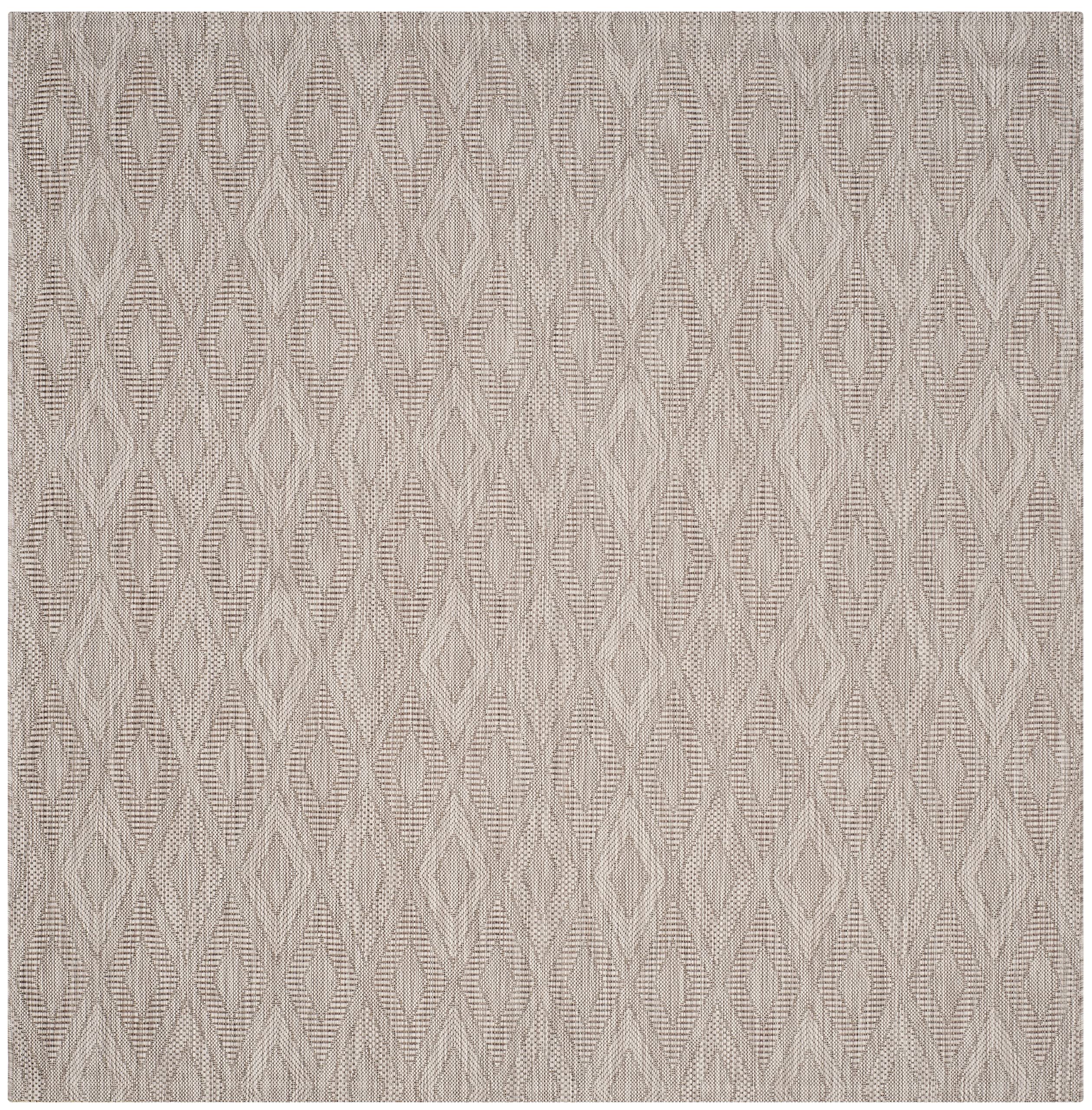 Safavieh Courtyard Collection 5'3' Square Beige/Beige Cy8522 Indoor/ Outside Waterproof Easy Cleansingpatio Backyard Mudroom Ar