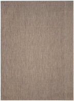 Safavieh Courtyard Collection Area Rug - 6'7'' X 9'6'', Brown & Beige, Non-Shedding & Easy Care, Indoor/Outdoor & Washable-Ideal