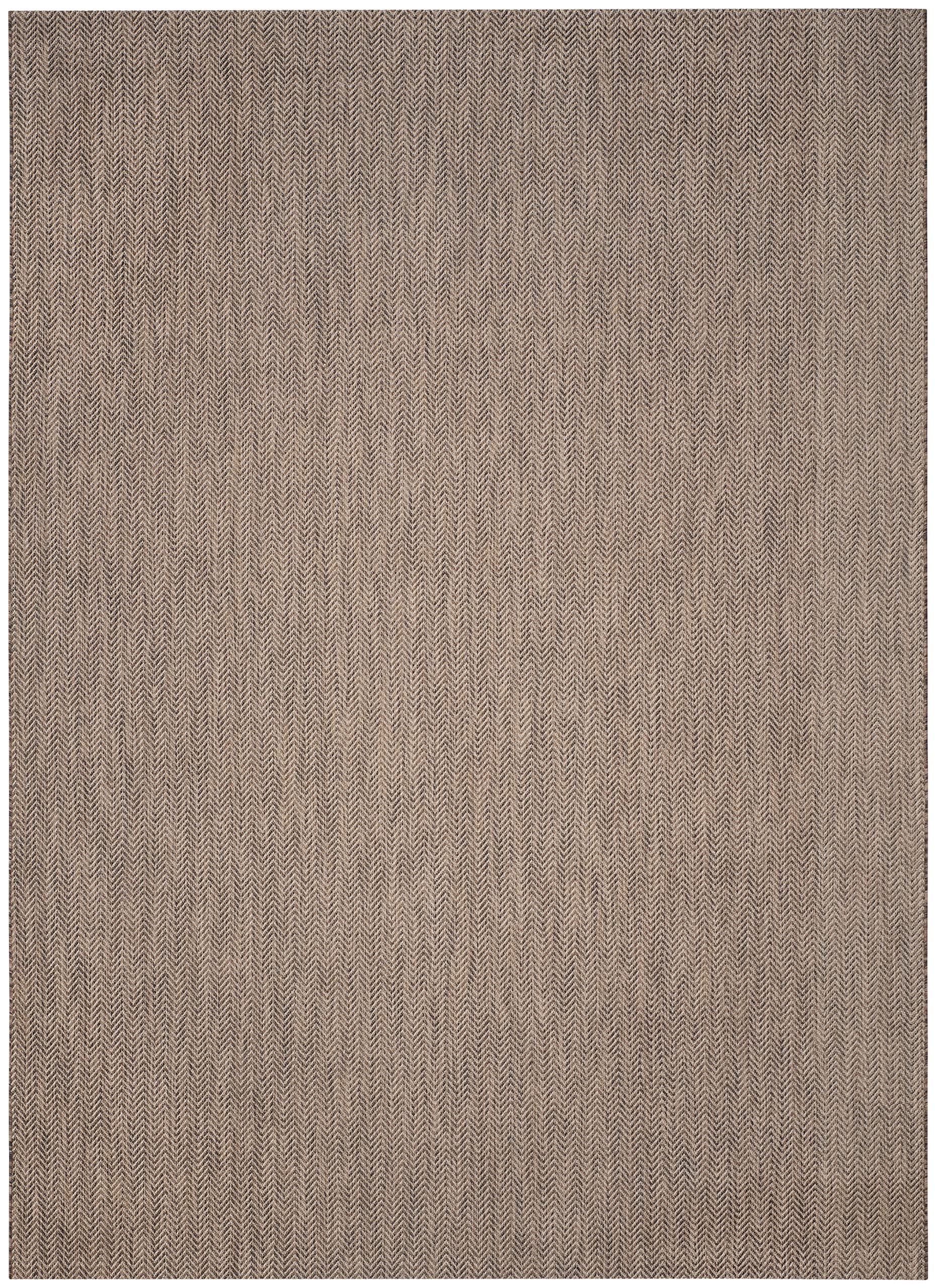Safavieh Courtyard Collection Area Rug - 6'7'' X 9'6'', Brown & Beige, Non-Shedding & Easy Care, Indoor/Outdoor & Washable-Ideal
