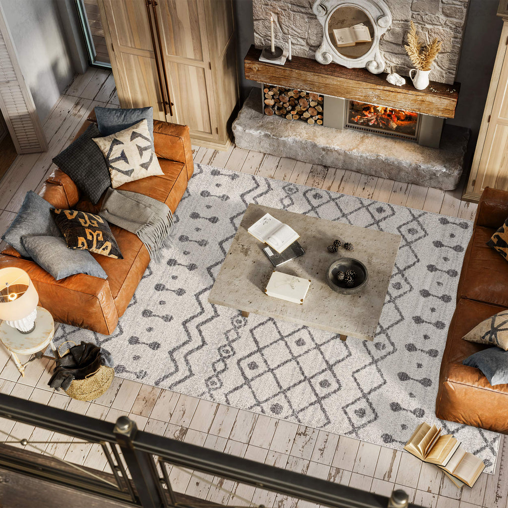 Jonathan Y Moh208B-4 Aksil Moroccan Beni Souk Indoor Farmhouse Area-Rug Bohemian Minimalistic Geometric Easy-Cleaning Bedroom Ki