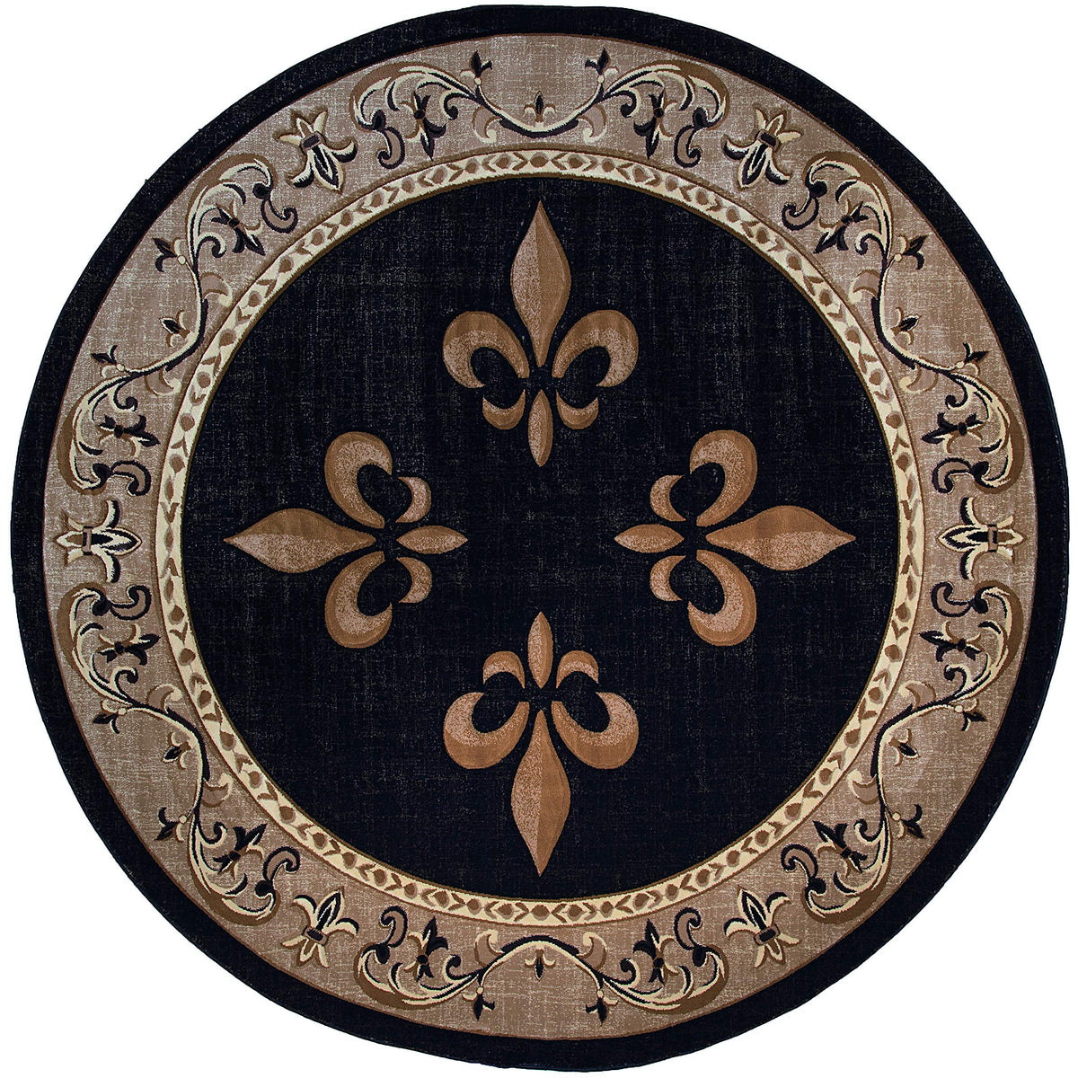 United Weavers Of America Bristol Casselton Beige Round Rug, 710 Inch
