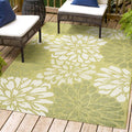 Jonathan Y Smb110H-8 Zinnia Modern Floral Textured Weave Indoor Outdoor Area Rug, Country Coastal Transitional Easy Cleaning,Bed